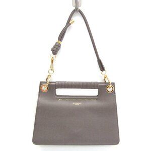 GIVENCHY Gray Leather Shoulder Bag